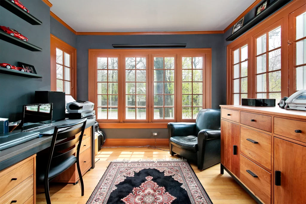 A home office interior